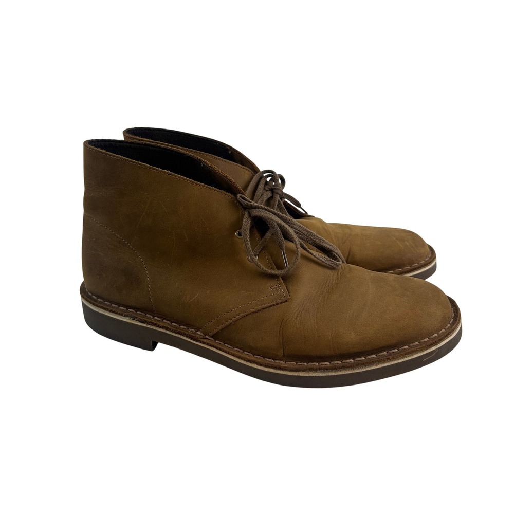 Clarks Bushacre 2 Chukka Boots Brown Beeswax Leather Rugged 26082286 Mens 11.5